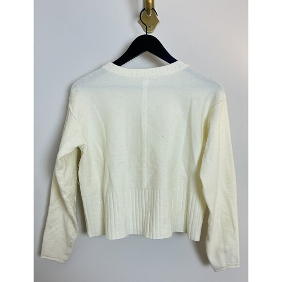 FREE PEOPLE Luna Button-Up Cardigan in Ivory Size X-Small - Picture 6 of 6